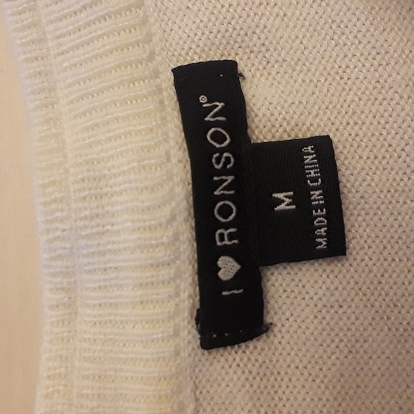 EUC I Heart Ronson Striped Lightweight Sweater  60% Cotton 40% Modal - Picture 6 of 8